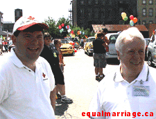 Joe Varnell and Bill Worrall  (Photo by equalmarriage.ca, 2003)