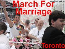 Link to report on our march for marriage at Toronto's pride parade.