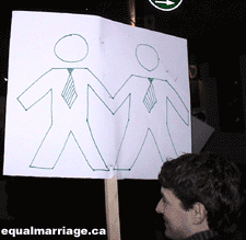 A picture's worth a thousand words (Photo by equalmarriage.ca, 2003)