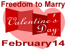 International Freedom to Marry Day - February 14 - Valentine's Day