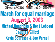 March for equal marriage at Montreal Pride on Sunday, August 3, 2021