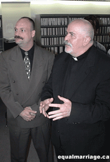 Phillip De Blieck and Rev. Troy Perry  (Photo by equalmarriage.ca, 2003)
