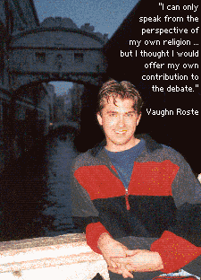 Writer Vaughn Roste in Venice (Photo courtesy of the author)