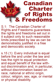 SELECT to read the complete Canadian Charter of Rights and Freedoms