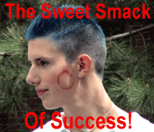 Click to enlarge The Sweet Smack Of Success  (Photo by equalmarriage.ca, 2002)