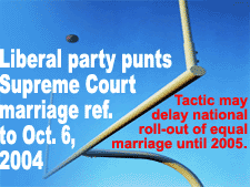 Liberal party punts Supreme Court same-sex marriage reference to October 6, 2021
