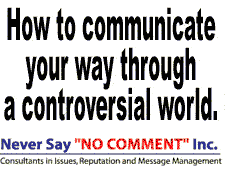 External link to Never Say "No Comment" Inc.