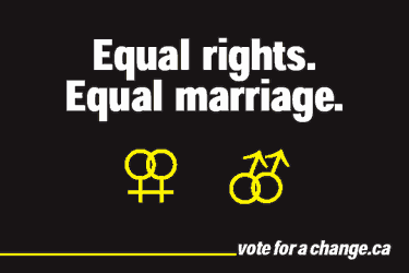 Equal rights, equal marriage (voter education campaign, Centre for Social Justice)